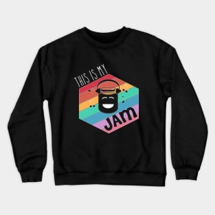 This is my Jam funny music food pun jam rainbow Crewneck Sweatshirt